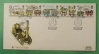 DR WHO 1980 GB FDC TRAIN/RAILWAY STRIP MERCURY CACHET R61362