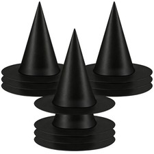 Halloween Witch Hats Decorations, 10 PCS Hanging Floating Witch Hats Bulk with