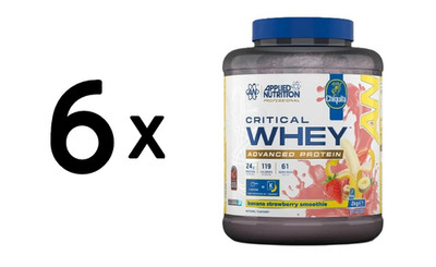 6 x Applied Nutrition Critical Whey, Banana Strawberry Smoothie (29,17 EUR/kg)