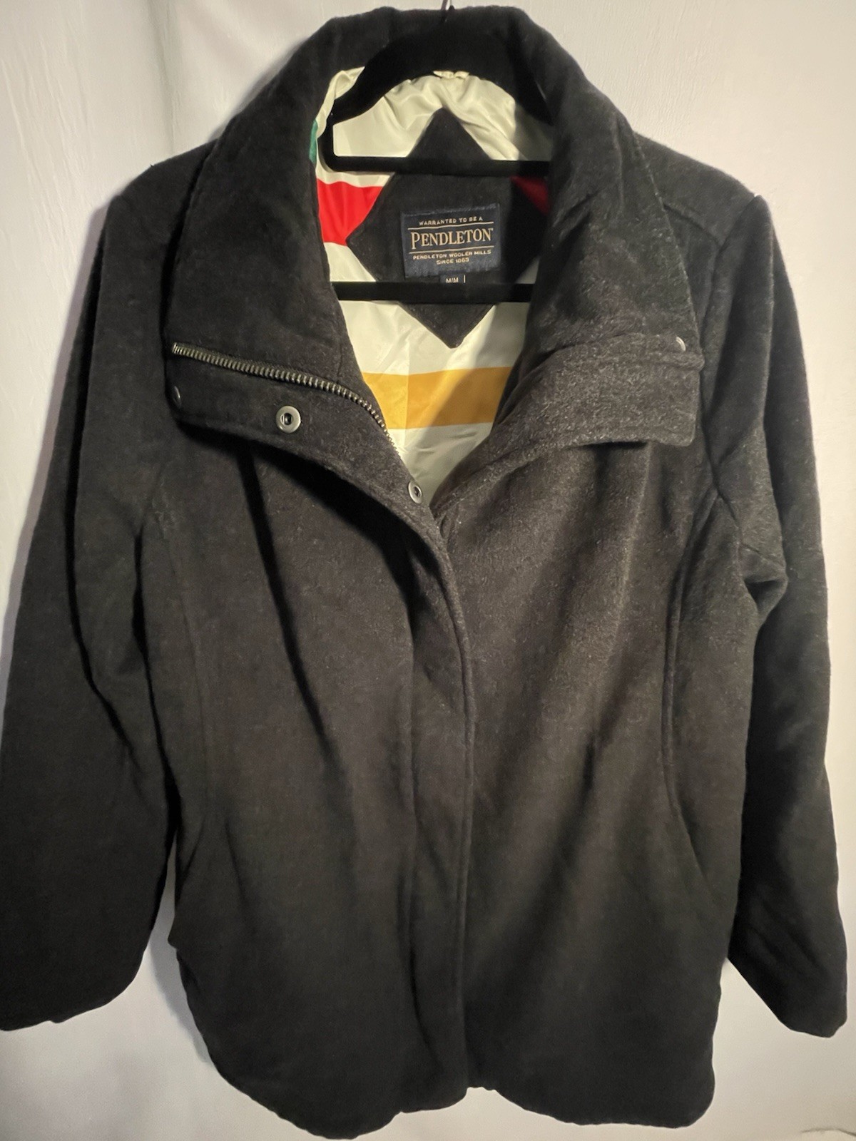 Pendleton Cascade Campbell Jacket Wool Blend Gray… - image 1