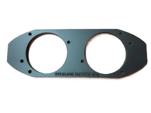 4" X 10" TO (2) 3.5" SPEAKERS ADAPTER PLATE DASH W/O SPEAKERS BLACK ABS PLASTIC