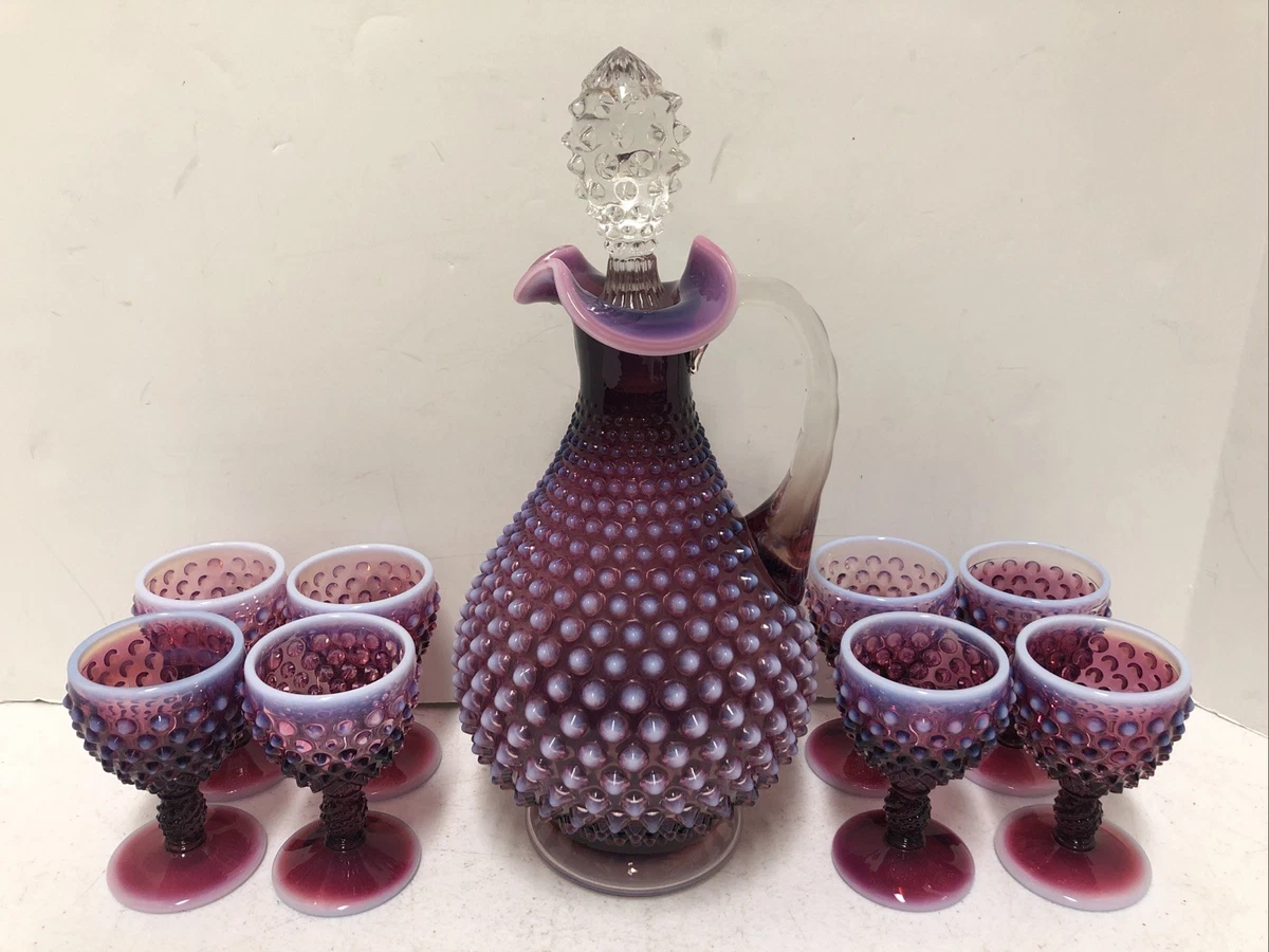 Fenton Plum Opalescent Hobnail for sale | eBay