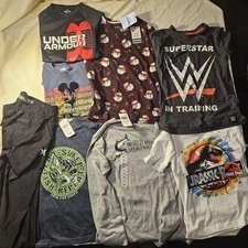Boys Clothes Brand Name Size 5-7-Bass Pro,Jurassic Park,Under Armour,some NWTs