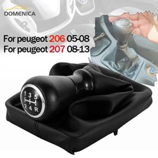 5 Speed Manual Gear Shift Knob Shifter Lever Boot Cover Gaiter