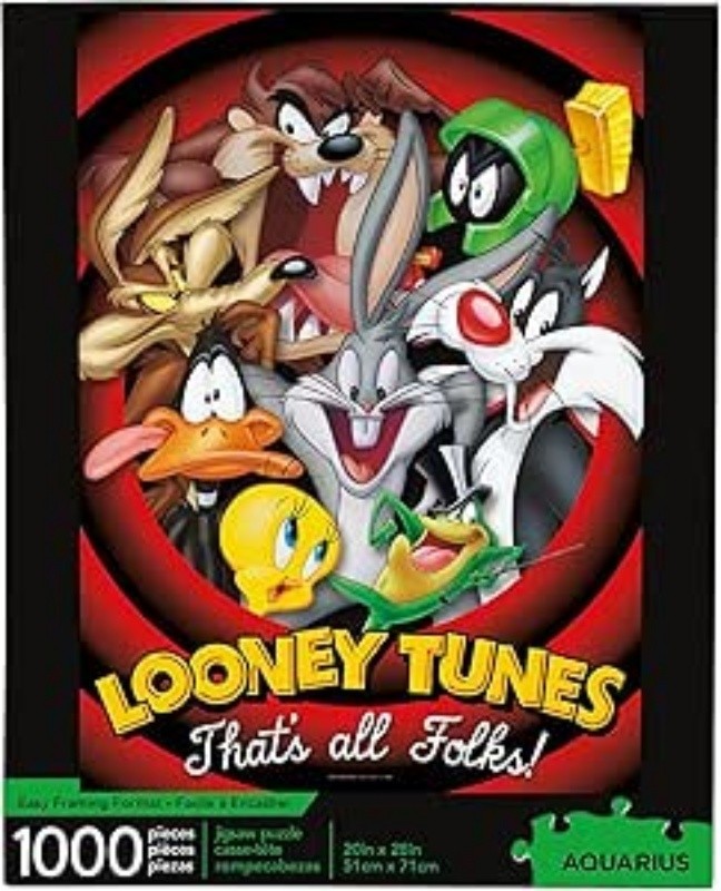 Looney Tunes ""That's all Folks"" 1000 Piece Jigsaw Puzzle 710mm x 510mm CLEARANCE