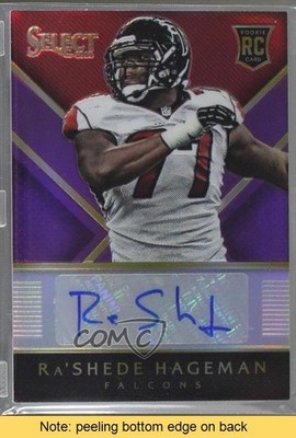 2014 Panini Select Rookie Purple Prizm 4/15 Ra'Shede Hageman Auto RC READ 9qc