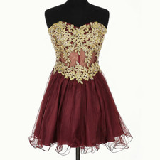 Blondie Nites Prom Dress 9 Tulle Gold Embroider Corset Y2K Whimsigoth Vampy Goth