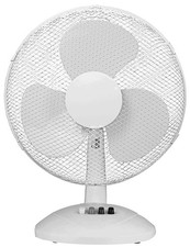 Pro-Elec 16" Desk Fan White 3 Speed Oscillating 80 Degree Tilt PEL01922
