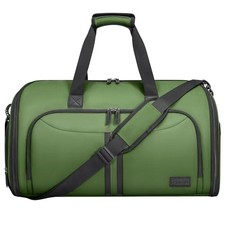 Convertible Garment Bag with Shoe Compartment, 2 in 1 Carry on Garment Green