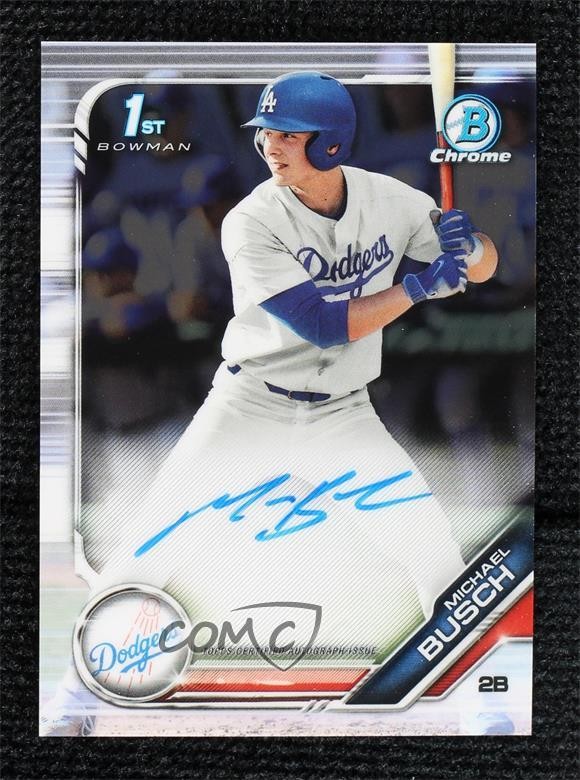 2019 Bowman Draft Chrome Draft Pick Michael Busch #CDA-MB Auto 11qq