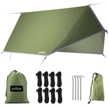 Sunyear Hammock Tent Rain Fly-Camping Hammock Outdoor Tarp-Small Door Design-...