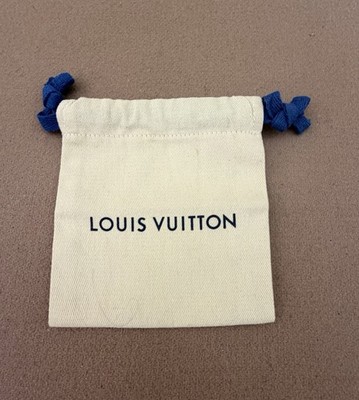 Authentic Louis Vuitton XSmall Drawstring Dust bag Beige 4.25  L x 4.75  Height