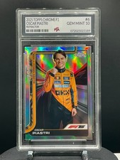 2025 Topps Chrome F1 Formula #6 Oscar Piastri Refractor ~GEM MINT PTA 10🔥