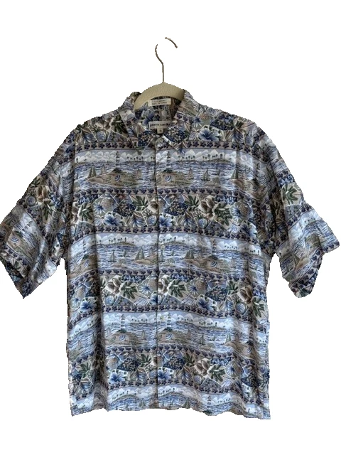 Pierre Cardin Chemise hawaïenne boutonnée à manches courtes