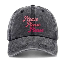 zcyhtqp, Please Please Please, Funny Baseball Cap, Funny Trucker Hats with Sa...