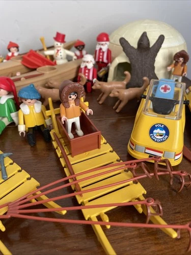 Lot Of Vintage Playmobil Figures, Animals, Accessories And More