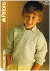 Patons C8221 Vintage Knitting Pattern – Children’s Sweater Jumper – Double Knitt
