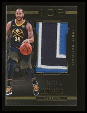 2017-18 Panini Noir #JM-DHR Devin Harris Jumbo Materials Prime Patch #/10