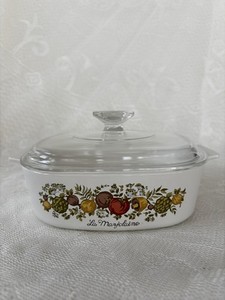 Rare Vintage Corning Ware La Marjolaine 2 Quart Casserole Dish w/Cover