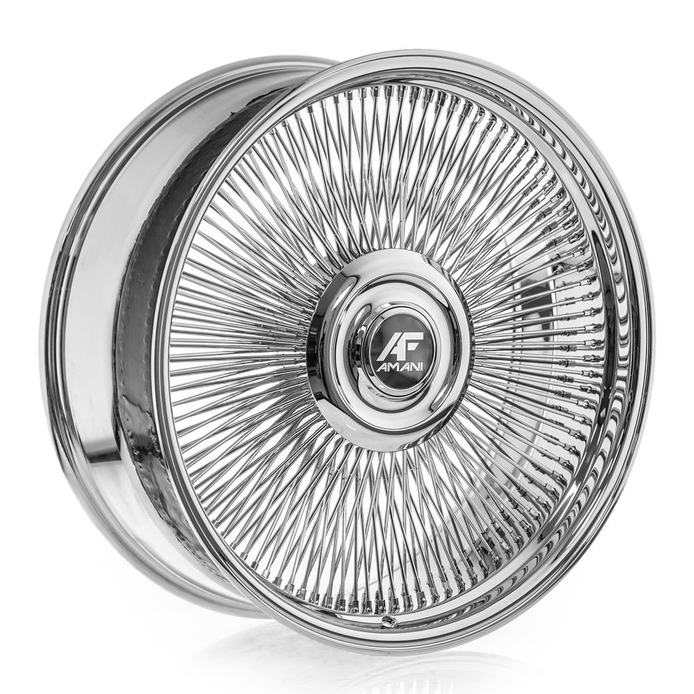 Amani Ama-603 26X10 5x120 5x127 +5 Cb 74.1 Chrome Wire Wheel