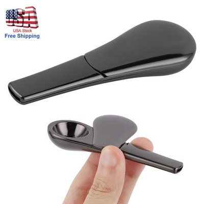 Portable Smoking Pipe Magnetic Metal Spoon Silver for Men Gift With Gift Box US