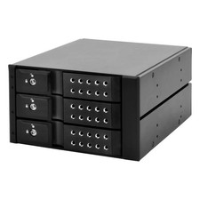 iStarUSA 5.25"x2 to 3.5"x3 SAS/SATA 6.0 Hot Swap Cage Black BPN-DE230SS-BL