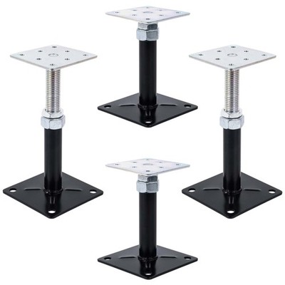 Durable 5'' to 8'' Adjustable Floor Jacks - 5000 lbs Load Capacity, 4-Pack