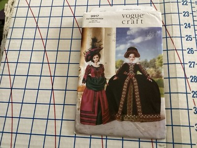 Vogue 9917 Barbie Costume Doll Clothes Pattern 