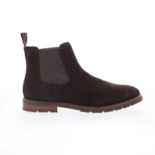 Rockport Cassius RMCASSIUS Mens Brown Suede Slip On Chelsea Boots