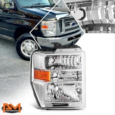 For 08-21 Ford E150/250 E350/450 Super Duty F650/750 Right Side Headlight Lamp