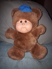 Hasbro Softies Under Bears Brown Plush Bear with Blue Hat Vintage 1983