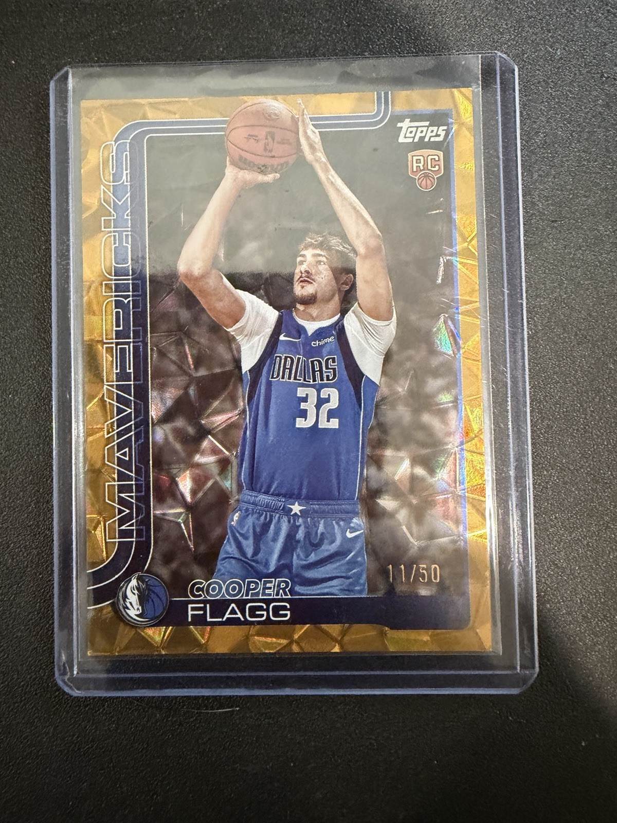 2025-26 Topps - Cooper Flagg #201 Gold Crackleboard Foil /50 (RC)