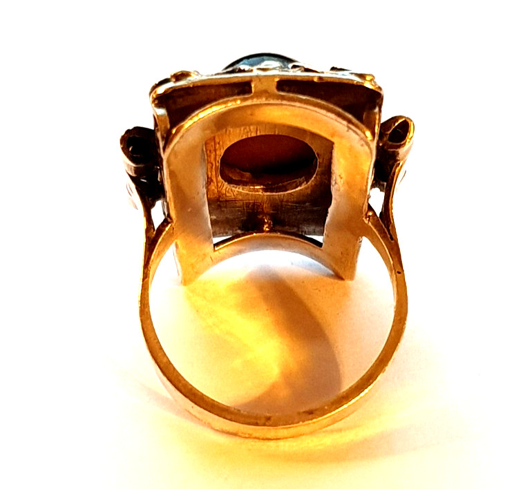 Ring solid silver with tiger's eye handmade RG 59… - image 3