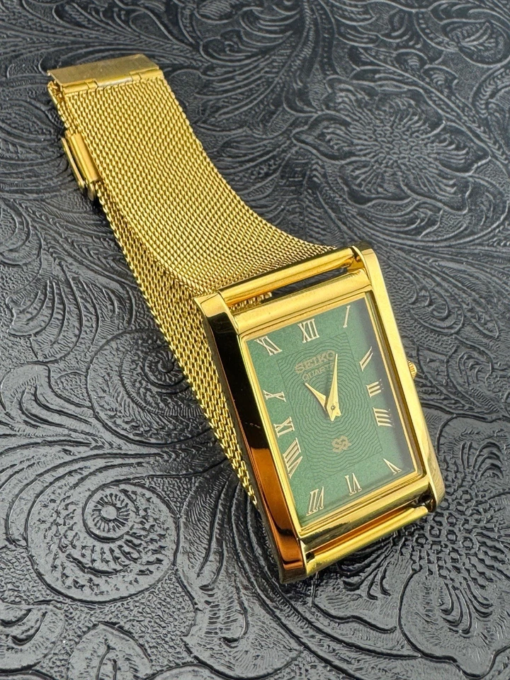 GOLD GREEN Vintage Seiko Slim Quartz Men’s Wrist Watch - Image 3 of 4