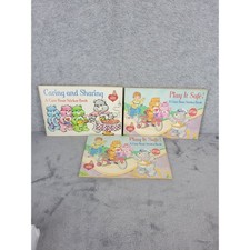 Vintage Care Bears Sticker Books Lot Caring and Sharing Pizza Hut - Used