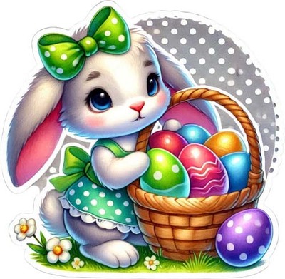 Wandbild Osterhase Hase Ei Schlafzimmer Kinderzimmer Auto Vinyl Aufkleber Abziehbild 6 Größen