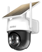 aosu Solar Camera Outdoor Wireless for Home Surveillance,Fixed Solar Panel