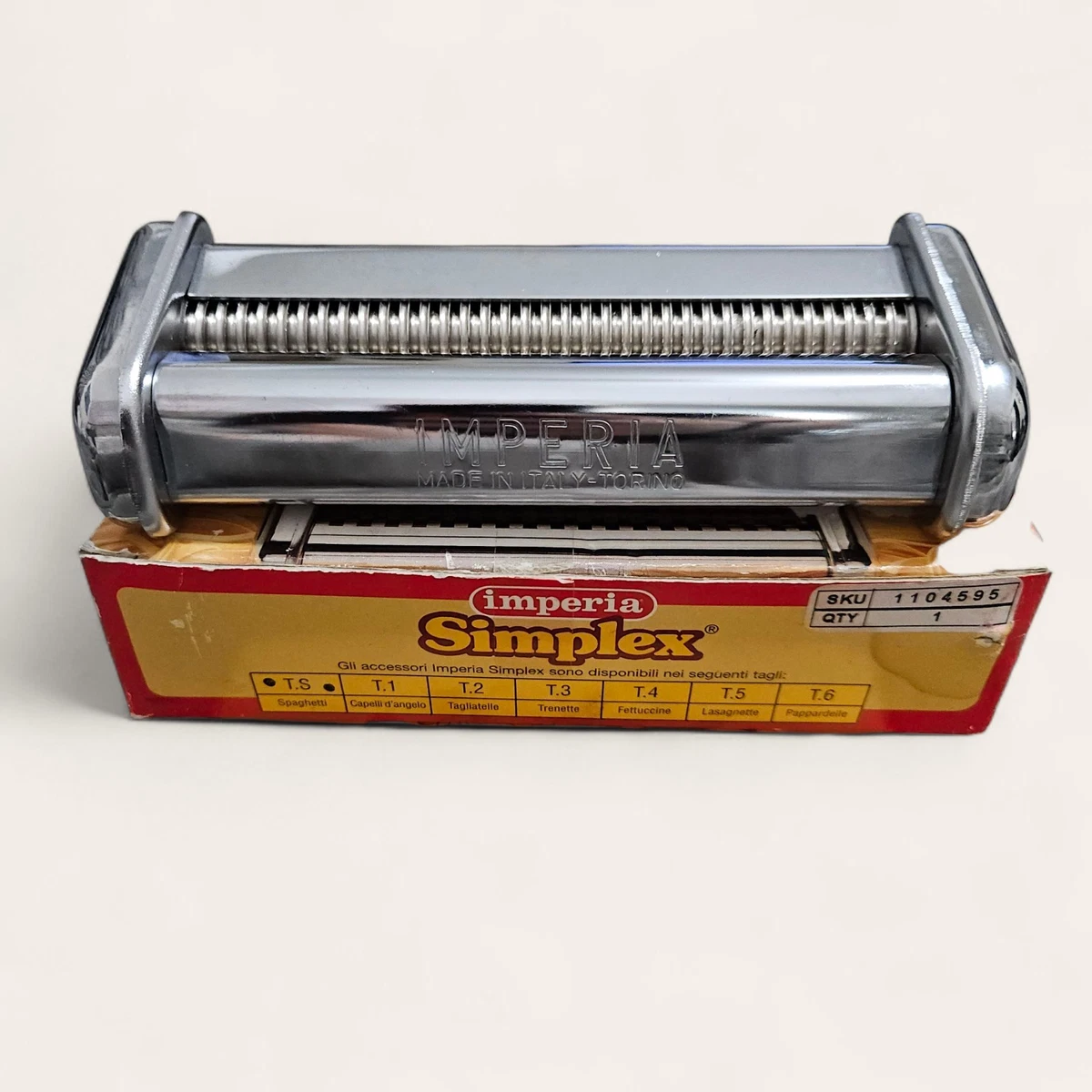 Machine à Pâtes Imperia La Classica – Fabriquée En Italie – Qualité Pro, Laminoir à Pâtes Manuel