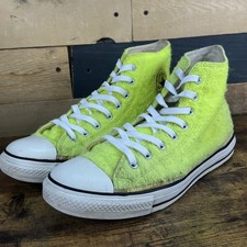 Zapatillas altas Converse All Star verde amarillo pelota de tenis M11 W13