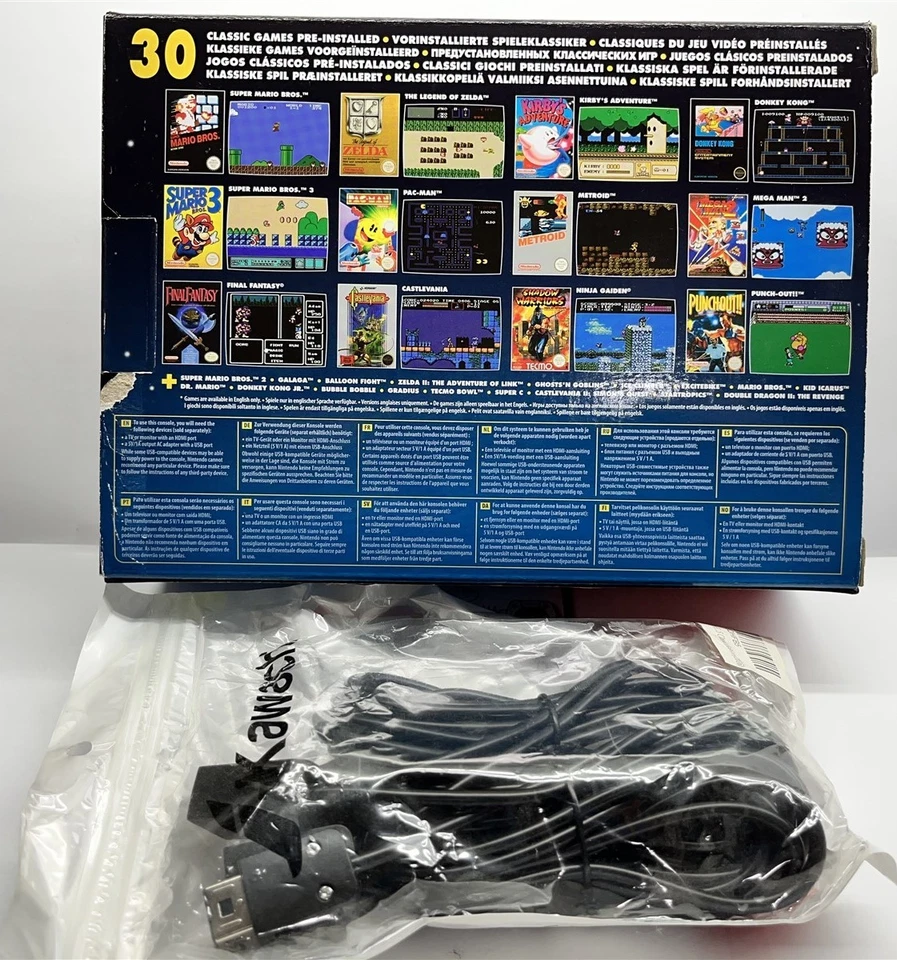 任天堂 NES 迷你经典版游戏机带 30 个内置游戏 PAL 区域全新带盒 — 第 2/4 张图片