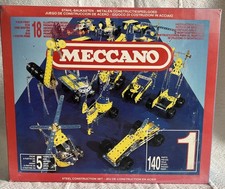 Vintage Meccano Steel Construction Building Model Set Vehicles Cars w Books Rare