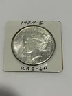 1924 s mint Peace Silver Dollar very good condition with sheen & details visible