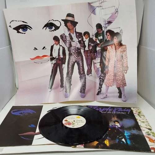 ​Prince Purple Rain Vinyl LP 1984 1st Press COMPLETE Poster + Purple Sleeve
