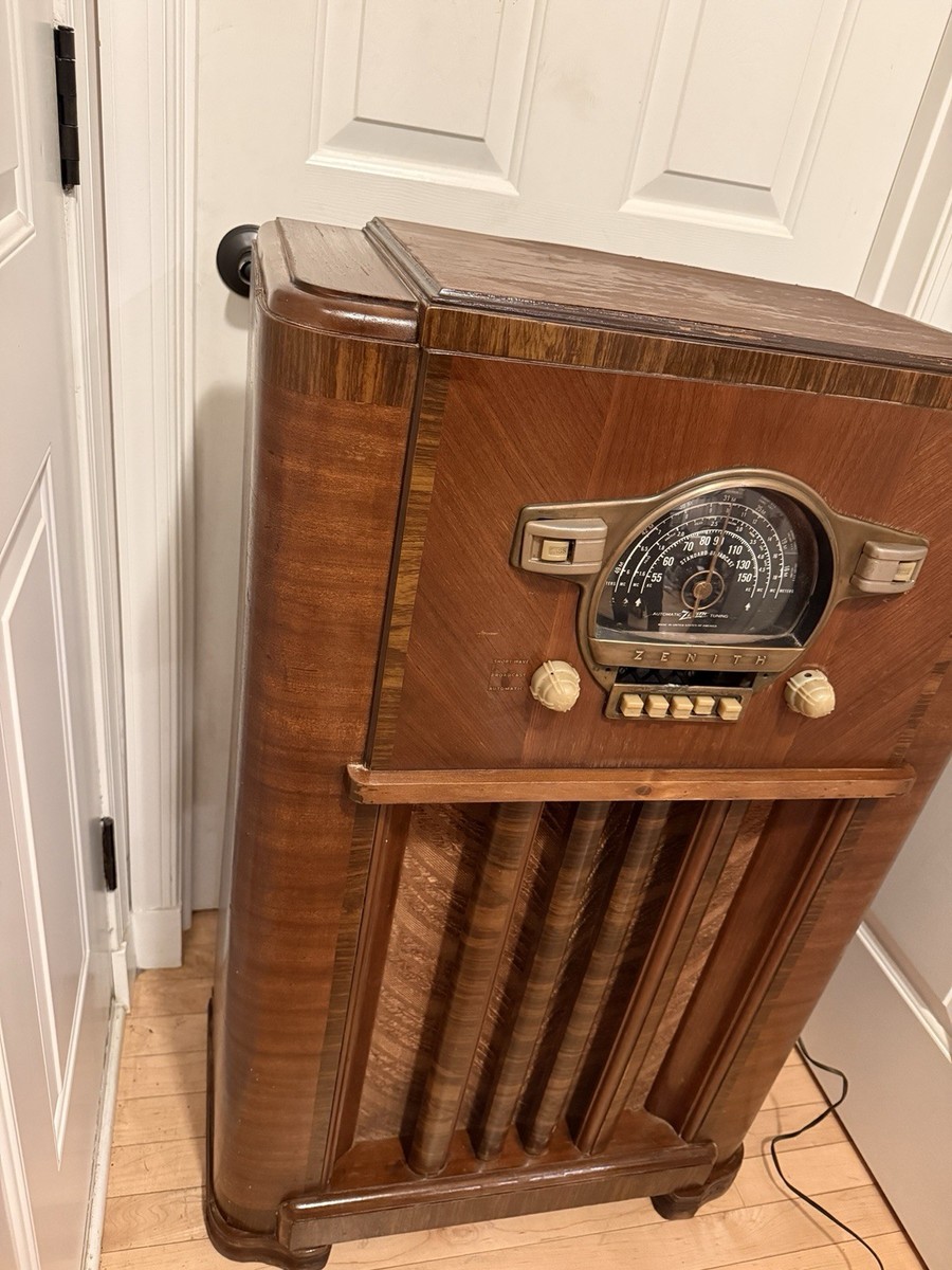 ❤️Rare Zenith Floor Console Pre-WWII 1940 Model 6-S-556 TUBE