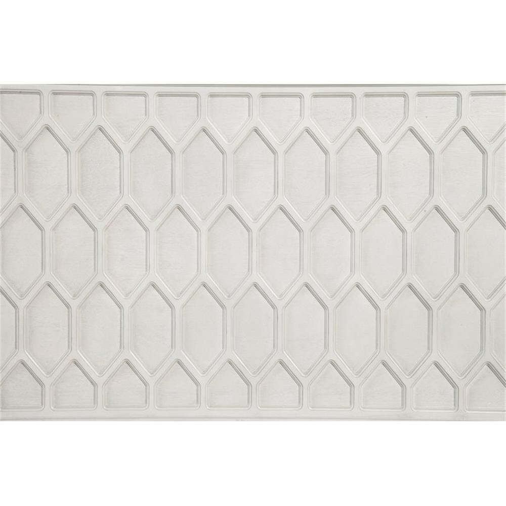Origins by Alpine Denver Full Size Wood Panel Bed in Light Gray