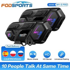 M1-S Pro Motorcycle Bluetooth Intercom Helmet Bluetooth Headset Wireless