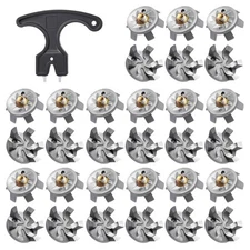 30 PCS Golf Shoe Spikes Replacements with Wrench for Any Shoe Lawn Course
