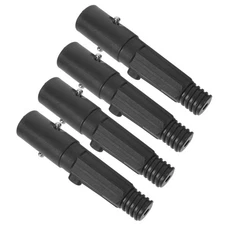 4 Pcs Extension Pole Tip for Cleaning Tools Mop Adapter with Threaded