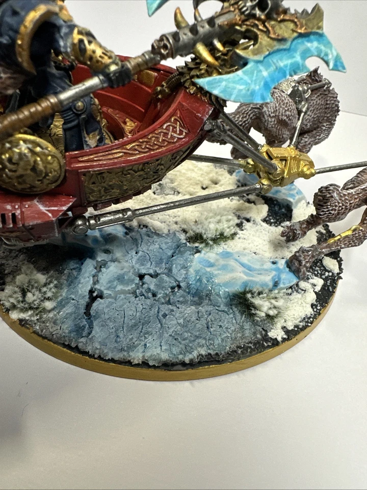 warhammer 40k space wolves Logan grimnar on stormrider fully painted/assembled. - Image 4 of 4