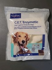 New C.E.T. Enzymatic Oral Hygiene Chews for Dogs - Plaque Tartar Control, Beef